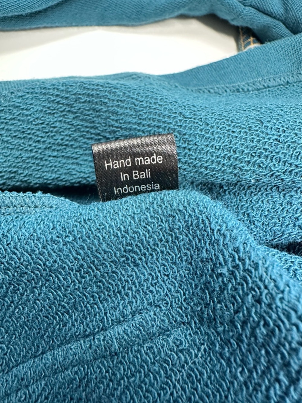 4D Designs Fourth Dimension Teal Hoodie SZ Medium Flare Sleeve Festival Fitted - Picture 11 of 15